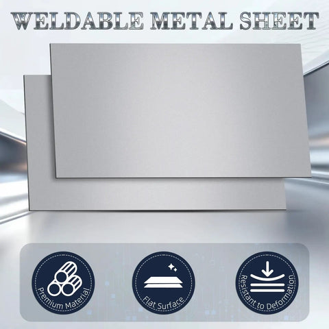 Five Pack 20 Gauge Cold Rolled Sheet Metal Plates In 12 By 6 By 0.045 Inch Size for DIY Projects, fabrication, welding, and repairs.