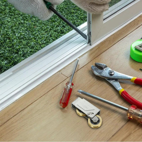 Heavy Duty Door Pulley And Sliding Roller Featuring Dual Copper Wheels Plus Precision Ball Bearings for quiet door hardware.