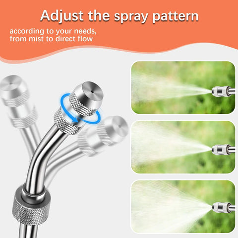 Adjustable spray pattern for Heavy Duty 44 Inch Sprayer Wand For One Half Inch Hose Quick Connectors shown in use