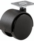 Heavy Duty Twin Wheel Swivel Chair Caster Roll Smooth On Carpet And Hardwood Floors Built Tough Square Plate Mount