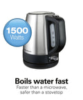 Electric Tea Kettle Cordless 1 L Water Boiler And Heater With Auto Shutoff And Boil Dry Protection Stainless Steel Fast Boil