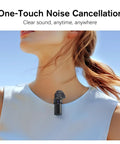 Pro Setup Dual Channel Wireless Lavalier Mic Kit With Lightning And USB C Receivers clipped on shirt for clear outdoor sound.