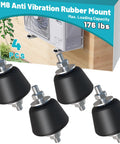Kill The Rattle With Four Pack Anti Vibration Rubber Isolator Mounts M8 Shock Absorbers And Nuts for solid support and vibration dampening.