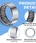 BH812 Needle Roller Bearing Full Complement Drawn Cup, highlighting design details, smooth finish, and high-speed capability
