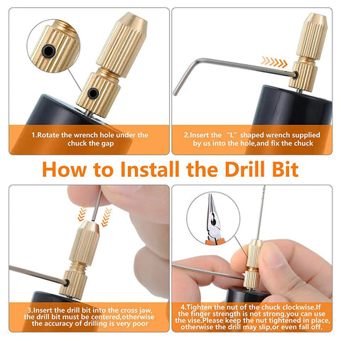 How to install drill bit for Kickass Rechargeable Electric Drill With Extended Battery Life And Precision Bits For Heavy Duty Diy Tasks And Quick Home Fixes Without Any Sweat Or Frequent Charging.