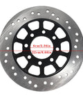 Beefy 44 Inch Rear Axle Shaft Kit With Chain Sprocket And Brake Disc Pillow Block Wheel Hub For ATV Quad Go Kart And Golf Cart Durable Installation For DIY Projects, close-up view of brake disc with dimensions