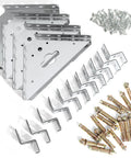 Concrete Shed Anchor Kit For Sheds And Garages With Four Steel Corner Gussets Hold Down Clips Bolts And Screws