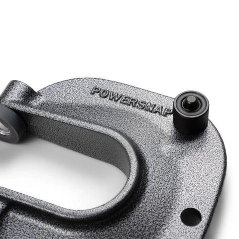 Close-up of Heavy Duty Snap Fastener And Grommet Tool in gray, showing durable metal construction and branding.