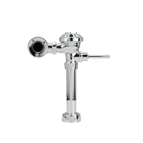 AquaVantage Exposed Closet Flush Valve 1.28 GPF Chrome Finish With ADA Compliant Handle Budget Friendly Clog Resistant Diaphragm