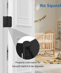 6 Pack Matte Black 4 Inch Door Hinges For Exterior Heavy Duty Iron Construction Tough As Nails With Every Screw Needed For Quick Install to show smooth operation.