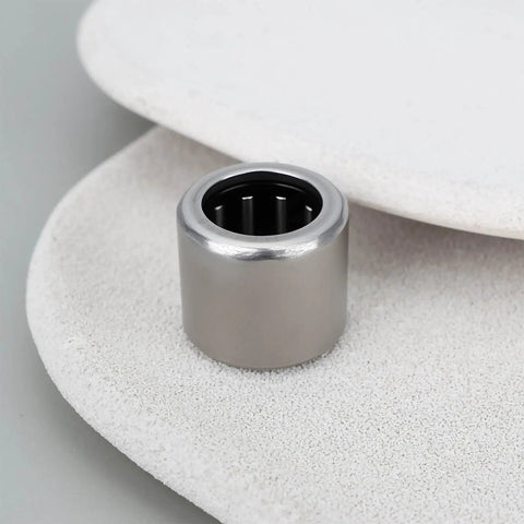 Knockout One Way Needle Rollers 12X18X16Mm For Motor Gearboxes Winches And Radio Control Drivetrains Smooth Unidirectional Transfer Anti Reverse Blocker Built Fresh For Weekend Projects in silver finish on a white textured surface.