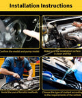 Installation instructions for Ace Engine Water Pump for Jeep Wrangler V6 3.8L 2007 to 2011 showing model confirmation and surface preparation.