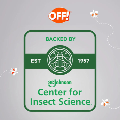 Deep Woods Mosquito And Insect Repellent Wipes With 25 Percent DEET For Up To Eight Hours Of Protection logo with insects design