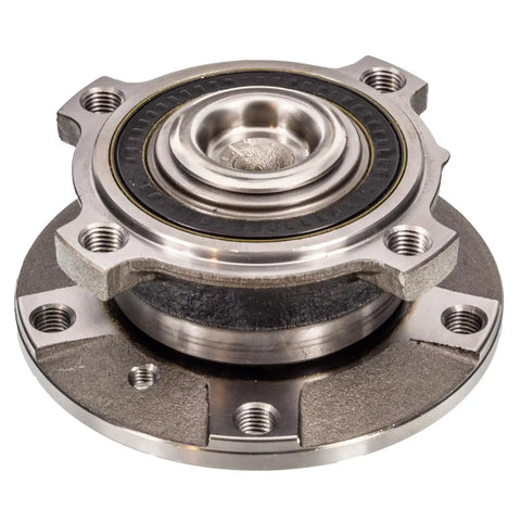 Rear Hub Bearing Assembly For 1997 To 2003 Bmw 540i with 5 lug pattern and sealed ball bearings, smooth surface design.