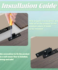 Installation guide showing Rock Solid Adjustable False Front Cabinet Clamps For Seamless Drawer Alignment with screwdriver and clamps.