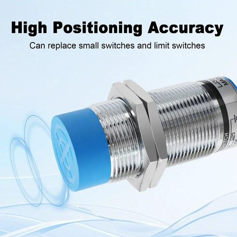 Inductive Proximity Sensor M30 Unshielded Two Wire NC Normally Closed With 15mm Detection Range For 110 To 220V AC Systems LED Indicator