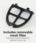 Removable mesh filter of Electric Tea Kettle Cordless 1 L Water Boiler And Heater With Auto Shutoff And Boil Dry Protection Stainless Steel Fast Boil