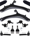 Built Tough 12 Pcs Front Suspension Kit For 2012 To 2016 Subaru Impreza 2.0L showing control arms, tie rods, ball joints and hardware.