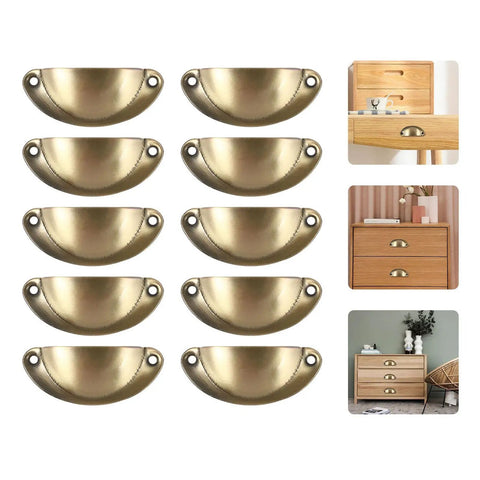Retro Copper Finish Iron Cabinet Pulls 10 Pack sturdy drawer handles for easy kitchen installation and home upgrade.