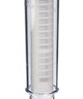 One And A Half Inch Polyester Screened Spin Down Filter System With Clear High Impact Cover And PVC Top For Sediment Removal In Water Lines 60 Mesh Filtration Easy Flush Heavy Duty No Hassle Spin Down Design