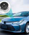 Premium Water Pump Solid Direct Replacement For Toyota Corolla And Camry 2009 To 2019 2ZR FE 1 8L Engine shown with car.