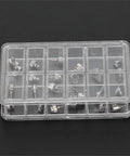 12 Size Push Press Button Tool Set for Watchmakers Alloy Construction Includes Storage Box DIY and Pro Grade Watch Repair Kit