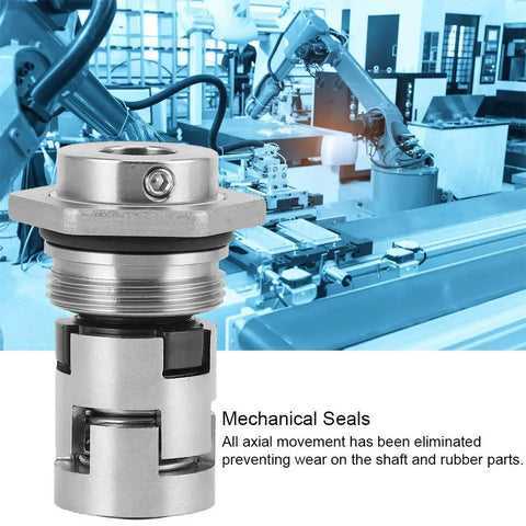 Tight Cartridge Mechanical Seal For Multi Stage Centrifugal Pump 12Mm Spindle Shaft with smooth metal finish and rubber seals.