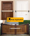 Tougher Than Nails Door Barricade Brackets Fit Standard 2X4 Lumber, shown on various doors for versatile home security.