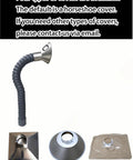 360 Degree Adjustable Fume Extractor arm with 7.9 inch hood and hose, shown with interchangeable covers for welding and soldering.