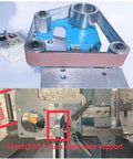 Workhorse 1100W Brushless Belt Sander Built Like A Tank For Wood Metal Grinding Sanding Polishing With Variable Speed Bidirectional Handle visible with steel plate support.