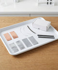 Metal Electrodes Kit For Basic Electricity Science Demos With Zinc Sheets Copper Plates Iron Anode Sheet And Graphite Rods on tray