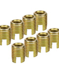 Carbon Steel Self Tapping Thread Inserts Kit 20 Pcs M10 M12 Thread Repair, yellow zinc plated inserts