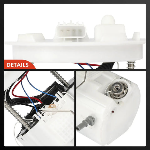 Slick Direct Fit Fuel Pump Module Assembly For Chevy Camaro Ss V8 6.2L 2011 To 2015 showing connectors and fuel inlet detail.