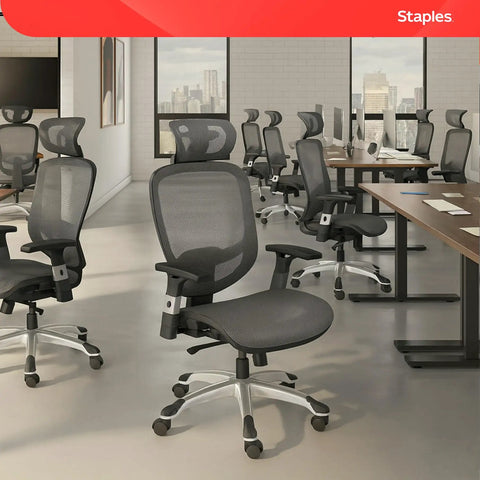 Ergonomic Mesh Office Chair With Adjustable Lumbar Support And Smooth Swivel Base Next Level Comfort For Remote Work And Chill Gaming Vibes Cozy Gray Task Seat in modern office.