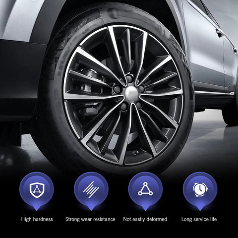Heavy Duty 6 Spline Lug Nut Socket For Car Wheel Lock Removal Tool Offering Gritproof Grip and Quick Release Action Works Like A Charm On 13/16 And 7/8 Inch Hex Wrenches, showing a sleek wheel with a focus on durability.