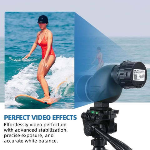 Wireless Eyepiece Camera For Telescopes And Microscopes, 32GB Digital Eyepiece With Built In WiFi showcasing video effects.
