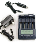 Dope Four Channel Battery Charger And Analyzer For Li Ion NiMH NiCd Rechargeable Batteries with power cables