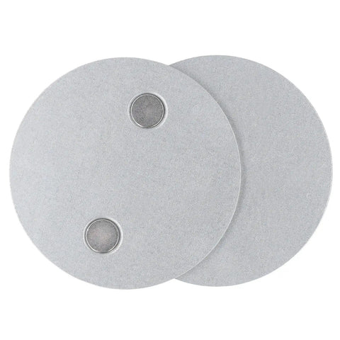 Hella Secure Magnetic Base For Smoke Detectors Drill Free Mounting Pads, 70 mm galvanized steel, strong pull, pack of two.
