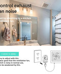 Bathroom with exhaust fan and Do It All Soldering Iron Temperature Controller And Desk Lamp With Dimmer Switch For LED And Incandescent Lights, 120V UL Listed Plug In Dimmer.