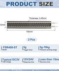 Thin Film Pressure Sensor Pad FSR 408 ST Force Sensing Resistor 3g To 10Kg Range For Industrial Precision And DIY Projects, dimensions and specs