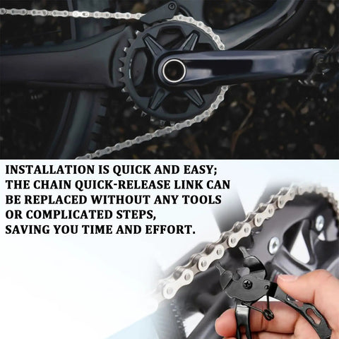 10 Pack Bike Chain Master Links For Bicycle Repair Kit Heavy Duty Carbon Steel Roller Chain Connectors Missing Link Replacement