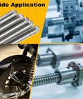 M3-0.5x300mm stainless steel fully threaded rods, 5 pcs, right-hand threads, for anchor bolts, clamps and hangers.