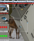 High Capacity 6000mAh Lipo Lithium Rechargeable Battery For Cellular Trail Cameras showing ports and charging indicators.