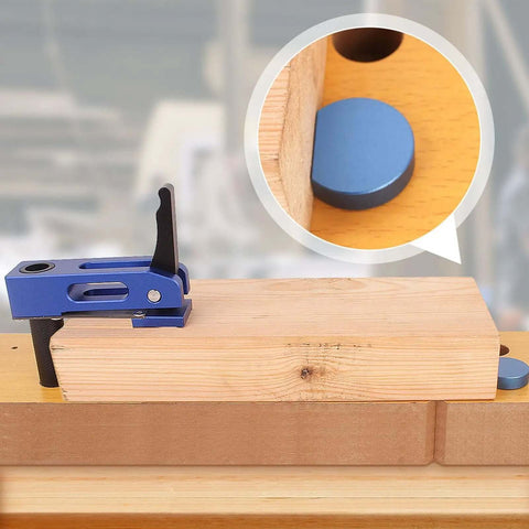 Quick Acting Hold Down Clamp For Woodworking, Three Gear Locking Force, Aluminum Alloy Body, securing 60mm wood block
