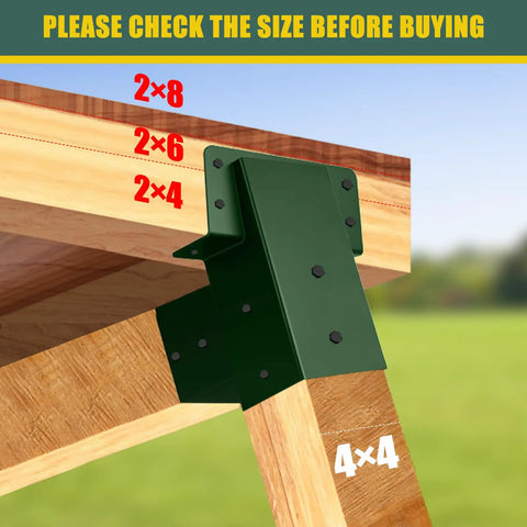 Heavy Duty 4x4 Compound Angle Deer Stand Brackets For Treehouses, Hunting Blinds, Swing Sets, Viewing Platforms, And Playground Equipment Tough As Nails For Any Weather