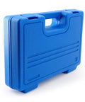 Blue carrying case for Universal Motorcycle Fork Seal Driver Tool Kit, 14-Piece All-In-One Set With 6 Pairs Adapters