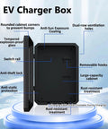 No Nonsense Wall Mount EV Charger Enclosure Locking Heavy Duty Outdoor Electric Vehicle Armor Box with features like anti-theft lock.