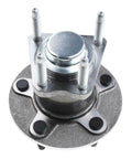 Heavy Duty Rear Wheel Hub Bearing Without Abs For Chevy Hhr Malibu And Pontiac G6 showing chrome center and mounting bolts.