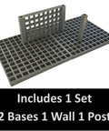 Gridius-Maximus Truck Bed Organizer System For Trucks SUVs Tailgates And Trailers Pro Grade Contractor Cargo System with 2 base panels, wall, and post.