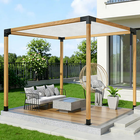 Heavy Duty DIY Pergola Bracket Kit With 3 Way Corner Brackets For Gazebo Projects Pro Grade Weather Resistant Hardware For Patio Backyard And Outdoor Living Built For Real World Tough Support And Easy Install